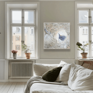 "Fashionista" 50*50 cm semiabstrakt tavla akryl på duk