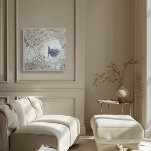 "Fashionista" 50*50 cm semiabstrakt tavla akryl på duk