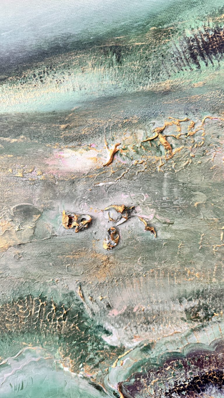 "Örnen" 120*100 cm semiabstrakt tavla akryl på duk