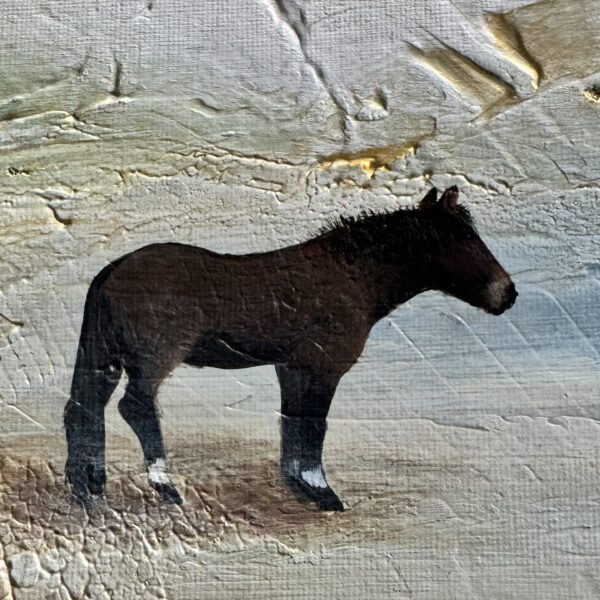"Strong alone" 60*90 cm semiabstrakt tavla akryl på duk