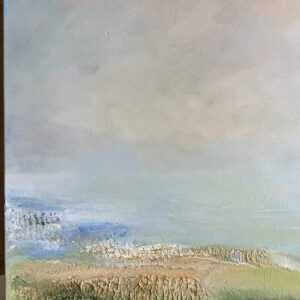 "Välen" 100*80 cm "deep edge" semi-abstrakt tavla akryl på duk