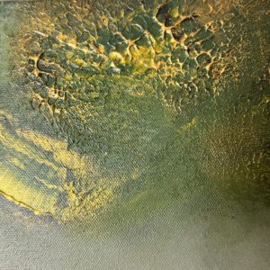 "Foggy forest" 50*60 cm semiabstrakt tavla akryl på duk