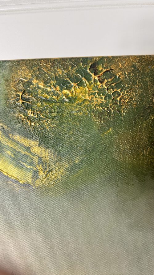 "Foggy forest" 50*60 cm semiabstrakt tavla akryl på duk