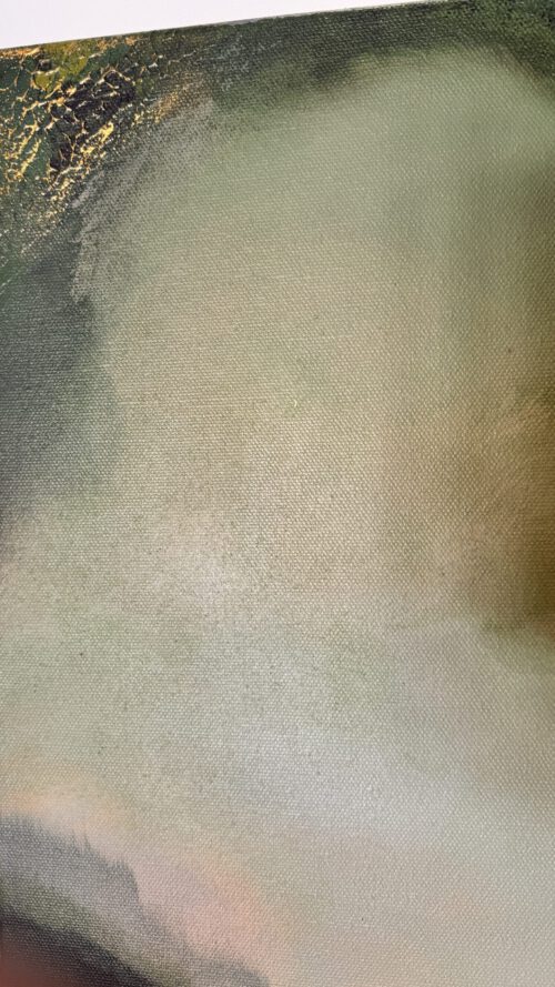 "Foggy forest" 50*60 cm semiabstrakt tavla akryl på duk