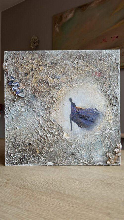 "Fashionista" 50*50 cm semiabstrakt tavla akryl på duk