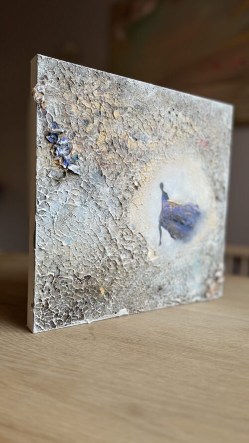 "Fashionista" 50*50 cm semiabstrakt tavla akryl på duk