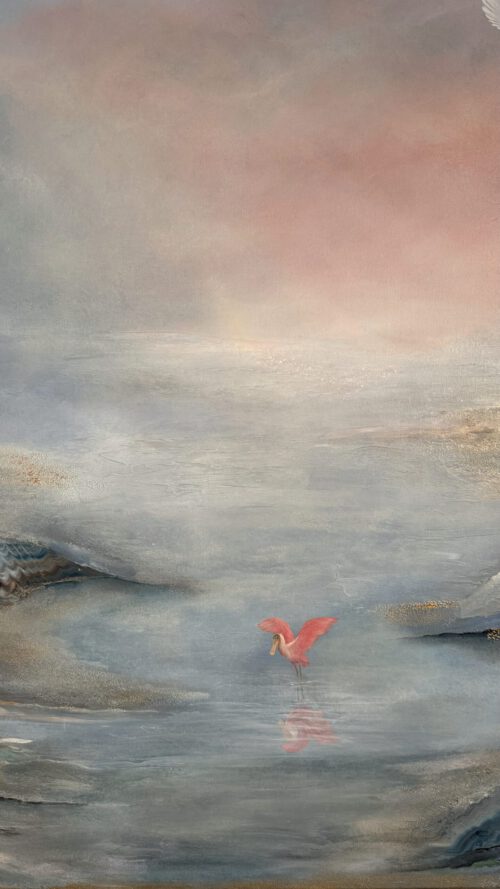 ”In search of unity” 120*100 cm semiabstract acrylic painting on canvas