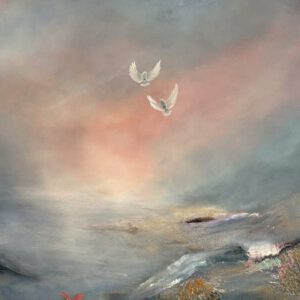 ”In search of unity” 120*100 cm semiabstract acrylic painting on canvas