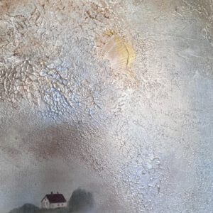 Unik semiabstrakt tavla "Happy storks" 60*80 cm