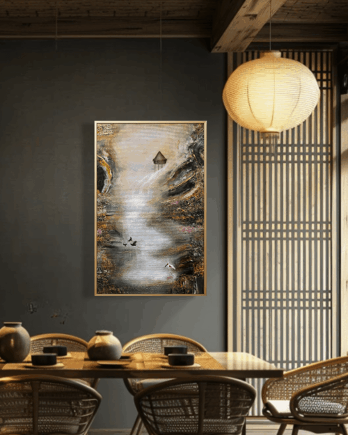 pixelcut-export-85.png "Brazil" 50*70cm "deep edge" semiabstrakt tavla akryl på duk