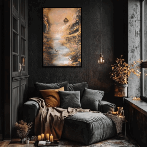 pixelcut-export-87.png "Brazil" 50*70cm "deep edge" semiabstrakt tavla akryl på duk