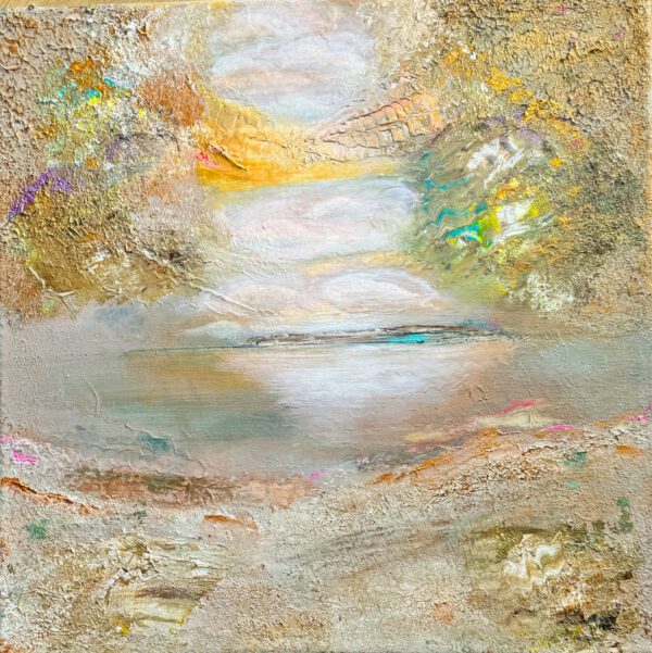 "Whispers of the Storm" acrylic painting 40*40*1,5 cm