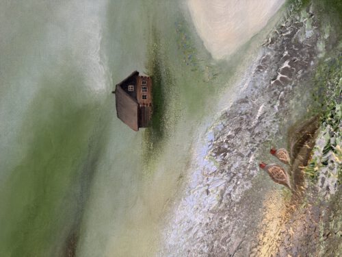 "Silence" 150/100 cm unik semiabstrakt tavla