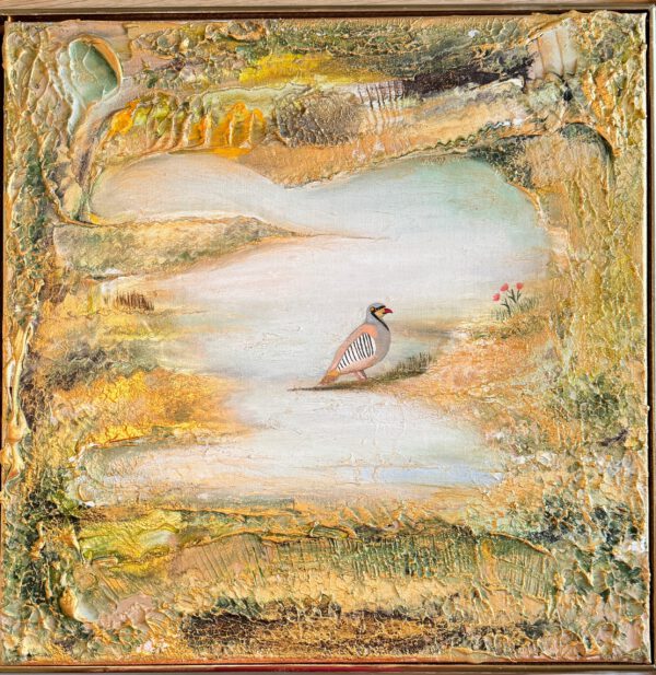 "Northern fairy tale part 2" 40*40 cm acrylic textured painting