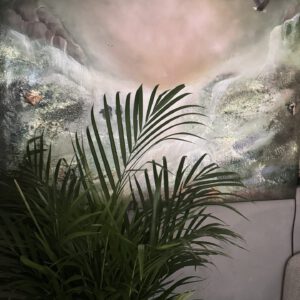 "Mystic Vattenfall" 120/100 cm unik semiabstrakt tavla