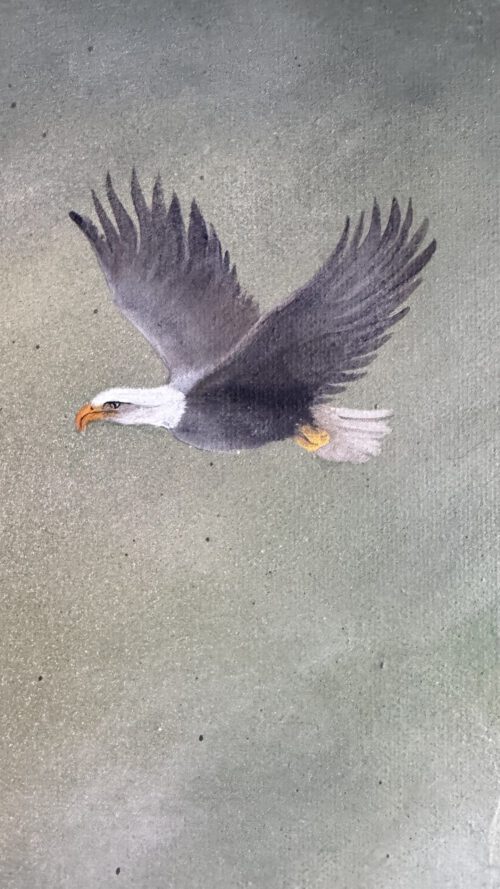 "Mystic Vattenfall" 120/100 cm unik semiabstrakt tavla