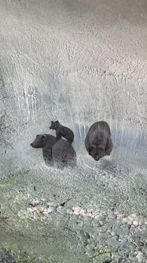 "Mystic Vattenfall" 120/100 cm unik semiabstrakt tavla