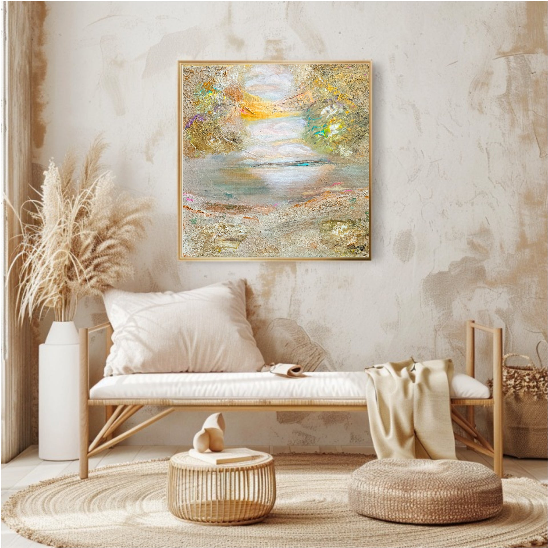 "Whispers of the Storm" acrylic painting 40*40*1,5 cm