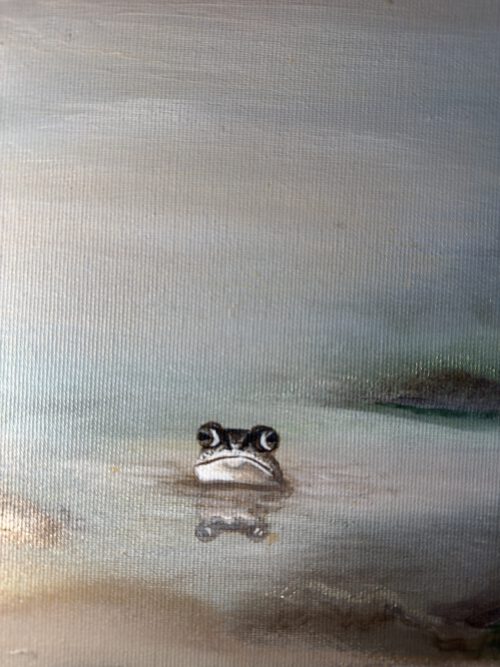 IMG_1092 Semiabstrakt tavla, grön tavla, stor tavla, tavla i triptyk