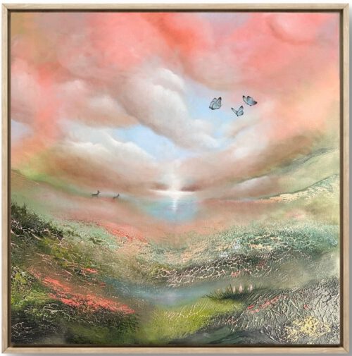 7BB33621-A8A6-4549-8266-EEDC3F5827B9 semiabstrakt konst drömlik i rosa toner