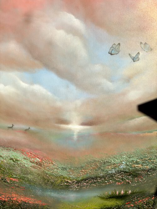 IMG_2600 Semiabstrakt tavla "På vägen till paradiset" 100*100 cm