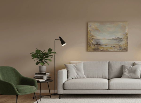 Semiabstrakt tavla "Meet me at dusk" 50*70 cm