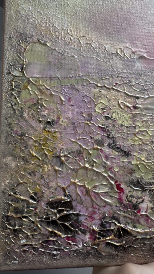 Semiabstrakt tavla "Glow me up" 50*70 cm