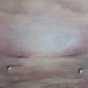 Semiabstrakt tavla "Glow me up" 50*70 cm