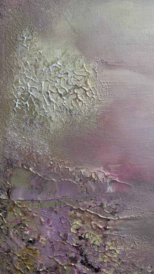 Semiabstrakt tavla "Glow me up" 50*70 cm