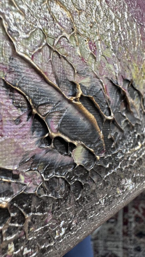 Semiabstrakt tavla "Glow me up" 50*70 cm