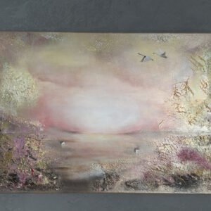 Semiabstrakt tavla "Glow me up" 50*70 cm