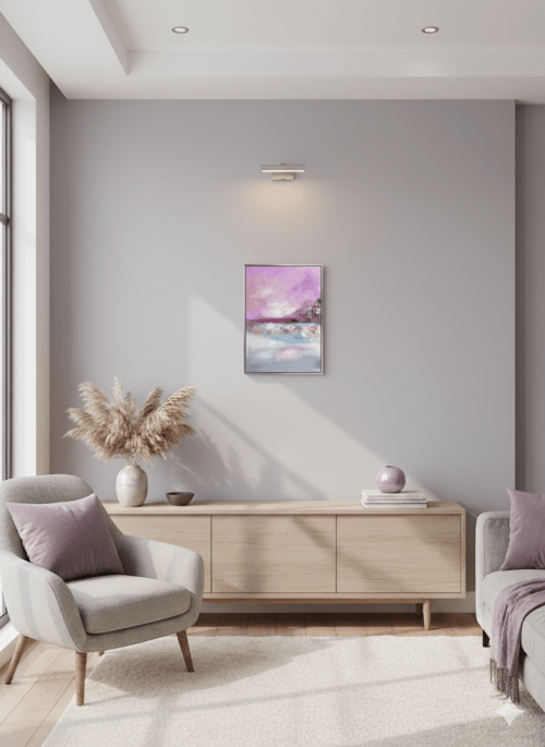 Generated Image January 20, 2026 - 4_45PM (1) abstrakt tavla i lila