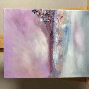 IMG_5979 Abstrakt tavla "Lil(l)a abstrakten" 30*40cm