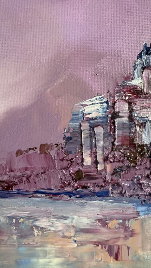 IMG_5981 Abstrakt tavla "Lil(l)a abstrakten" 30*40cm