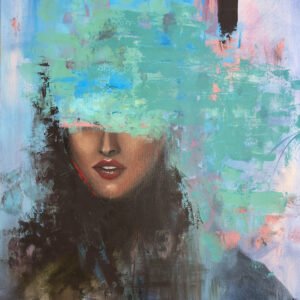 "I Shape What Matters" 60/80 cm semiabstrakt tavla