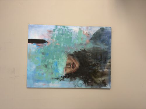 "I Shape What Matters" 60/80 cm semiabstrakt tavla