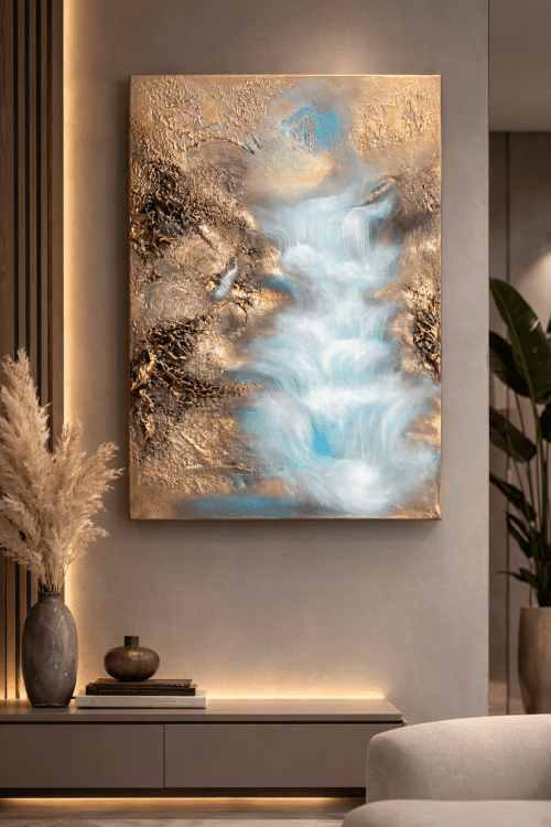 "Kashmir Veil" 50*70cm 19/27in