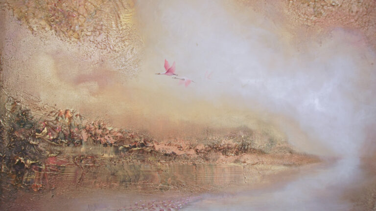 DSC01698 "Morning in Camargue" 120*100cm 47*39in