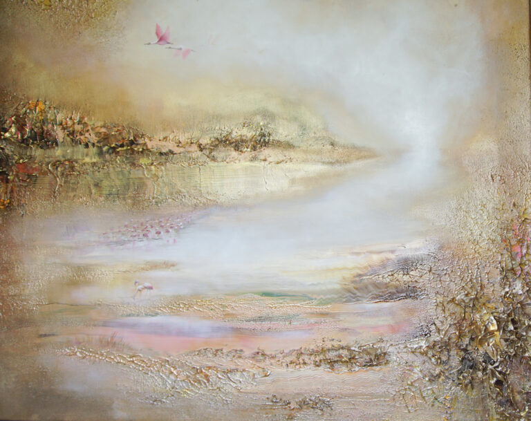 DSC01715 "Morning in Camargue" 120*100cm 47*39in