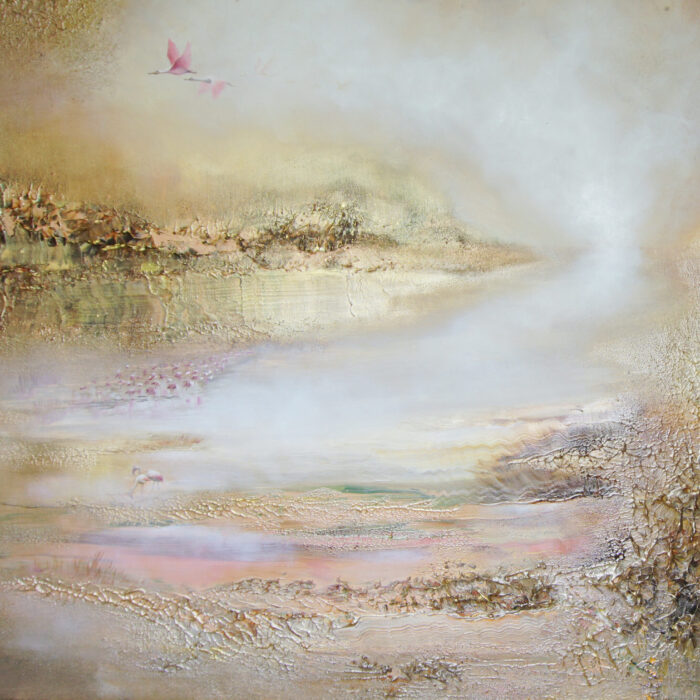 DSC01715 "Morning in Camargue" 120*100cm 47*39in