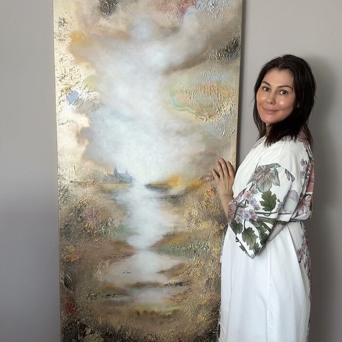 "Foggy Djurgården" 150*75cm 59*29in