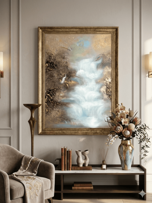 "Kashmir Veil" 50*70cm 19/27in