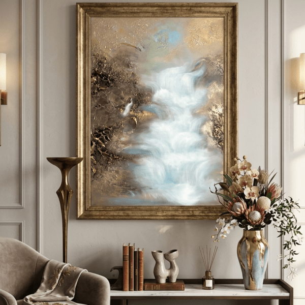 "Kashmir Veil" 50*70cm 19/27in