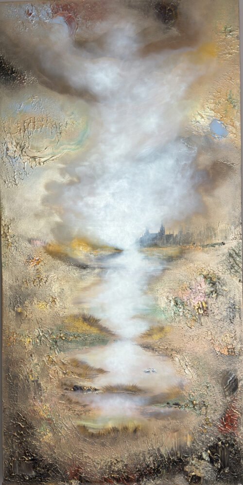 "Foggy Djurgården" 150*75cm 59*29in