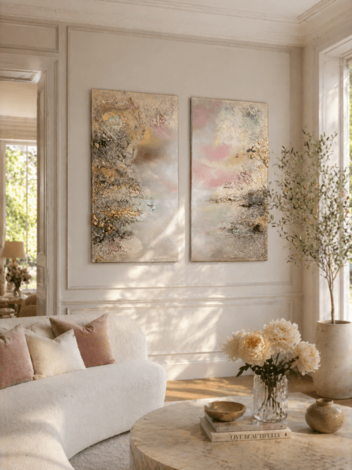 53BC95BC-B5E2-49CA-A367-1F5669ED4837 Diptych "A quiet dialogue" 80*80cm/ 31*31 inch