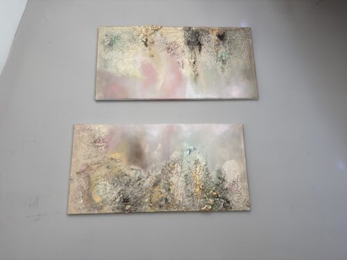 Diptych "A quiet dialogue" 80*80cm/ 31*31 inch