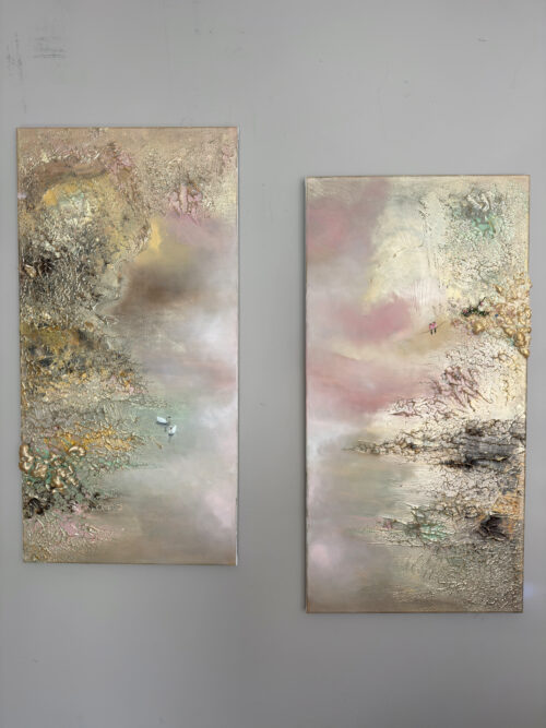 IMG_8522 Diptych "A quiet dialogue" 80*80cm/ 31*31 inch