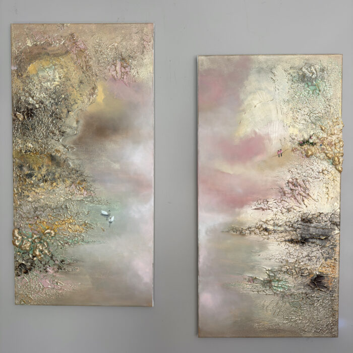 IMG_8522 Diptych "A quiet dialogue" 80*80cm/ 31*31 inch