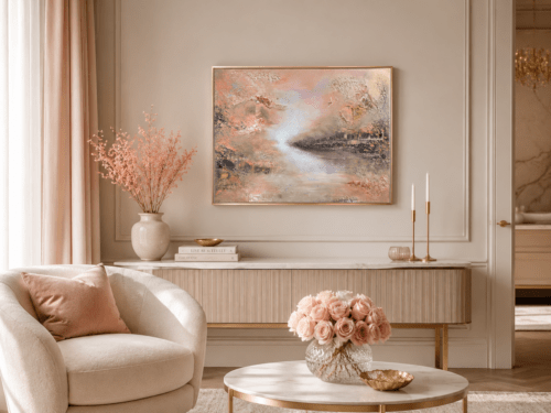 37a3d2d1-cf7e-4a8e-8934-dbe21a7c715f "Jewels of Kimberly" 60*80cm deep edge/23*31inch semi-abstract painting