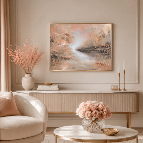37a3d2d1-cf7e-4a8e-8934-dbe21a7c715f "Jewels of Kimberly" 60*80cm deep edge/23*31inch semi-abstract painting